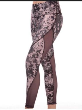 Under Armour Pink and Black Printed Performance Leggings
